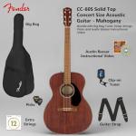 Fender CC-60S Concert Acoustic Guitar Bundle