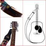 Rayzm Adjustable Guitar Strap with Pick Pocket