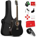 Vangoa 41" Acoustic Guitar Beginner Bundle Black