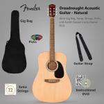 Fender Dreadnought Acoustic Guitar Bundle with Accessories