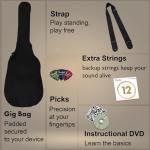 Fender Dreadnought Acoustic Guitar Bundle with Accessories