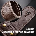 WELAIYOOUQ Jacquard Guitar Strap with Leather Ends