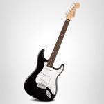 Squier Stratocaster Electric Guitar - Beginner Friendly, Black