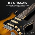 Beginner HSS Electric Guitar Kit with Accessories
