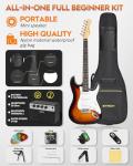 STRICH 39" Electric Guitar Starter Kit with Amp