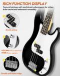STRICH Full-Size Electric Bass Guitar Starter Kit