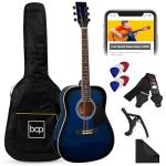 41in Full Size Beginner Acoustic Guitar Set - Blue