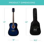 41in Full Size Beginner Acoustic Guitar Set - Blue