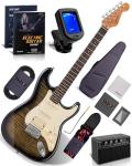 AKLOT Stryde Electric Guitar Beginner Kit - Obsidian Black