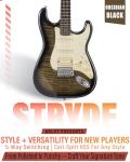 AKLOT Stryde Electric Guitar Beginner Kit - Obsidian Black