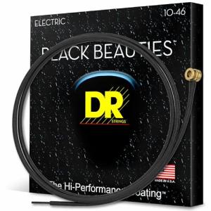DR Strings Black Beauties Electric Guitar Strings 10-46