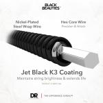 DR Strings Black Beauties Electric Guitar Strings 10-46