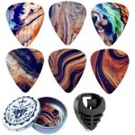 Miwayer Medium Guitar Picks - 6 Pack in Metal Box