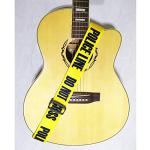 Adjustable Yellow Police Line Guitar Strap