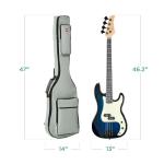 Beginner 4-String Electric Bass Guitar Set - Hollywood Blue