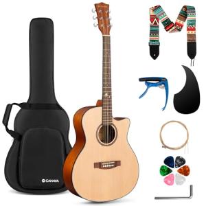 CAHAYA 41" Acoustic Guitar Beginner Set with Accessories