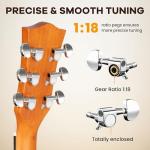 CAHAYA 41" Acoustic Guitar Beginner Set with Accessories