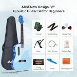 ADM 38" Acoustic Guitar Kit for Beginners