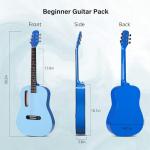 ADM 38" Acoustic Guitar Kit for Beginners