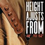 Levy's Leathers Black Bass Guitar Strap