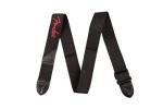 Fender Black Guitar Strap with Red Logo