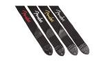 Fender Black Guitar Strap with Red Logo
