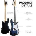 Beginner Full Size 4-String Electric Bass Guitar