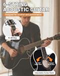 41" Acoustic Guitar Bundle for Beginners - Black