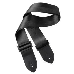 Black Guitar Strap for Bass, Electric, and Acoustic