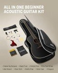Donner 41'' Full Size Acoustic Guitar Beginner Kit