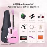 ADM 38" Acoustic Guitar Starter Kit for Beginners