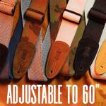 Levy's 2" Cotton Guitar Strap - Black 58