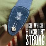 Levy's 2" Cotton Guitar Strap - Black 58