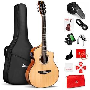 Vangoa 3/4 Size Electric Acoustic Guitar Bundle