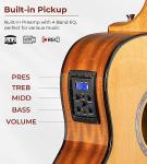 Vangoa 3/4 Size Electric Acoustic Guitar Bundle