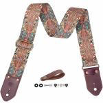 BoonSpark Bohemian Print Guitar Strap – Adjustable & Durable