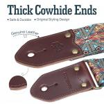 BoonSpark Bohemian Print Guitar Strap – Adjustable & Durable