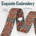 BoonSpark Bohemian Print Guitar Strap – Adjustable & Durable