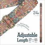 BoonSpark Bohemian Print Guitar Strap – Adjustable & Durable