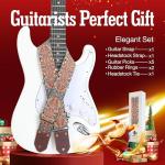 BoonSpark Bohemian Print Guitar Strap – Adjustable & Durable