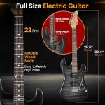 Pyle 39” Electric Guitar Kit with Amp Bundle