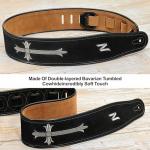 Nefelibata Embroidered Guitar Strap with Foam Padding