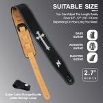 Nefelibata Embroidered Guitar Strap with Foam Padding