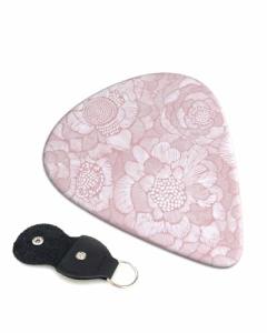 KWSAAHU 6-Pack Medium Guitar Picks - Pink Blossom