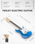 Fesley 39" Beginner Electric Guitar Starter Kit