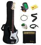 Stedman Beginner Bass Guitar Bundle with Amp and Accessories