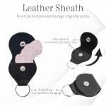 KWSAAHU 6-Pack Medium Guitar Picks - Pink Blossom