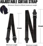ROTOPATA Acoustic Guitar Strap with Picks and Locks