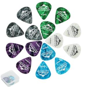EASTROCK 15-Piece Guitar Pick Set with Organizer