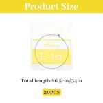 Molain 20 Pack Acoustic Guitar High E Strings